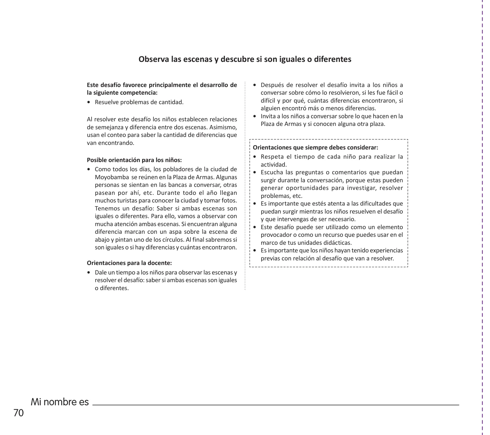 Página 72 de Crea, resuelve y aprende. Material impreso para niñas y niños de 5 años · 2024