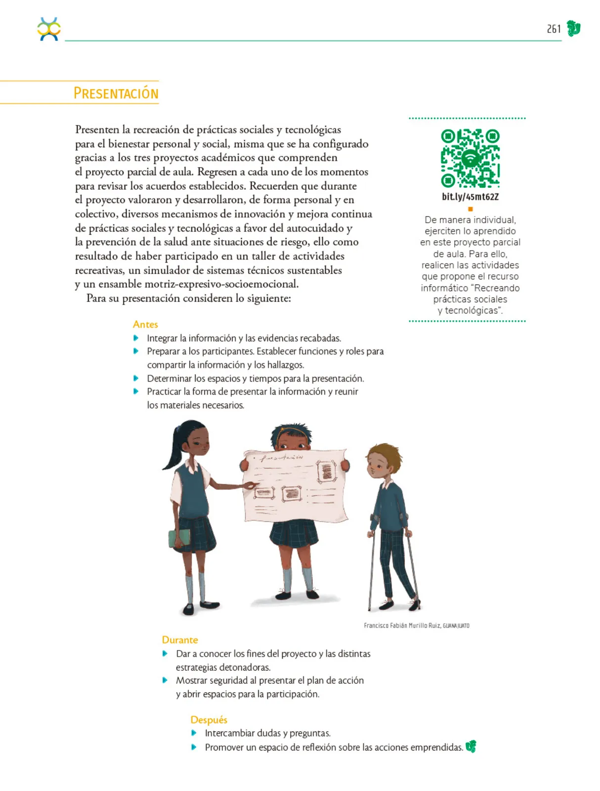 Miniatura página 262 de Colección Sk´asolil. Nuestro libro de Proyectos.  Tomo III.  Libro de Educación Telesecundaria Grado 2°  Ciclo Escolar 2025 - 2026