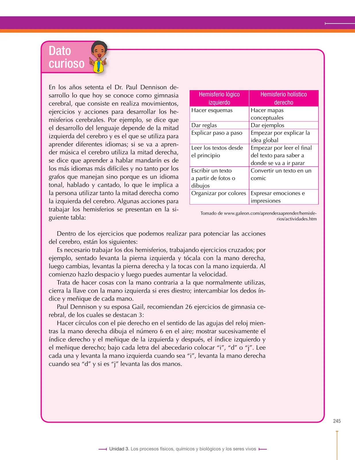 Página 245 de Ciencias Naturales 8° · Secundaria Activa
