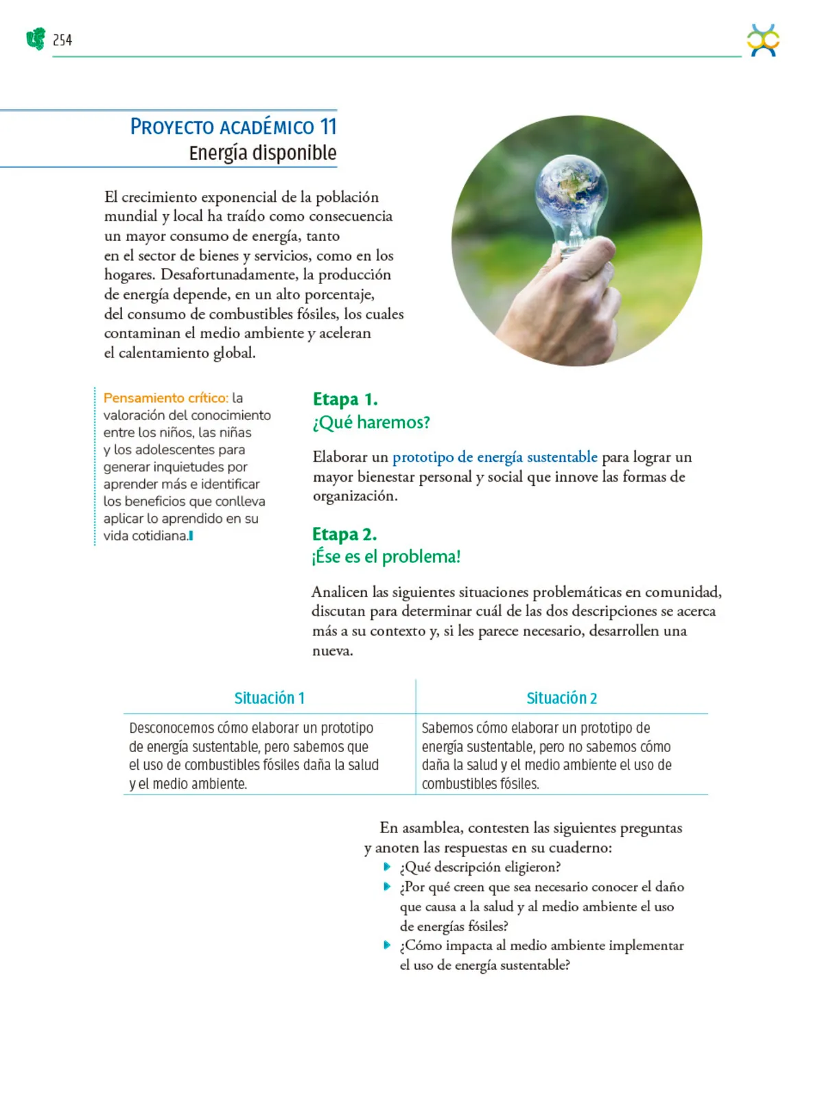 Página 255 de Colección Nanahuatzin. Nuestro libro de Proyectos.  Tomo II.  Libro de Educación Telesecundaria Grado 3°  Ciclo Escolar 2025 - 2026