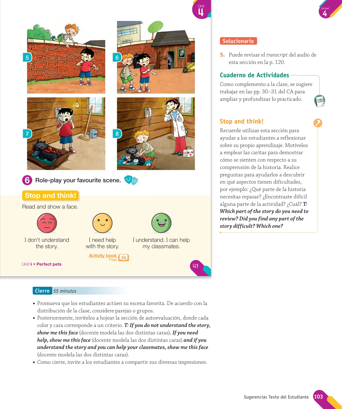 Miniatura página 105 de Inglés – Primero Básico | Student’s Book MINEDUC – Descargar PDF · 2024