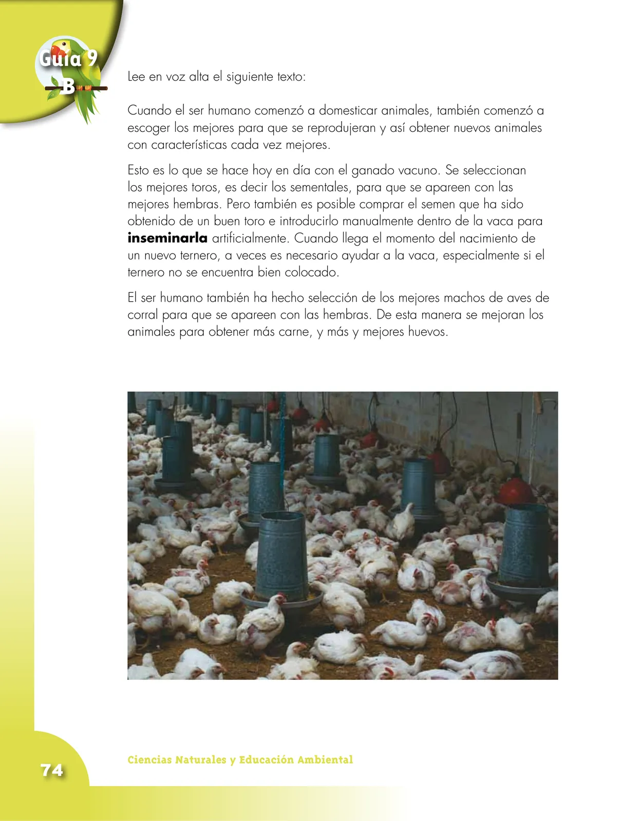 Miniatura página 74 de Ciencias Naturales 4° · Cartilla 01