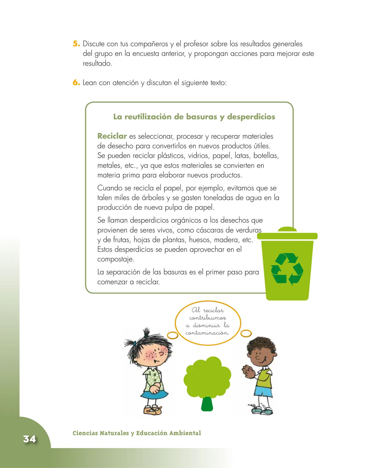Página 34 de Ciencias Naturales 4° · Cartilla 03