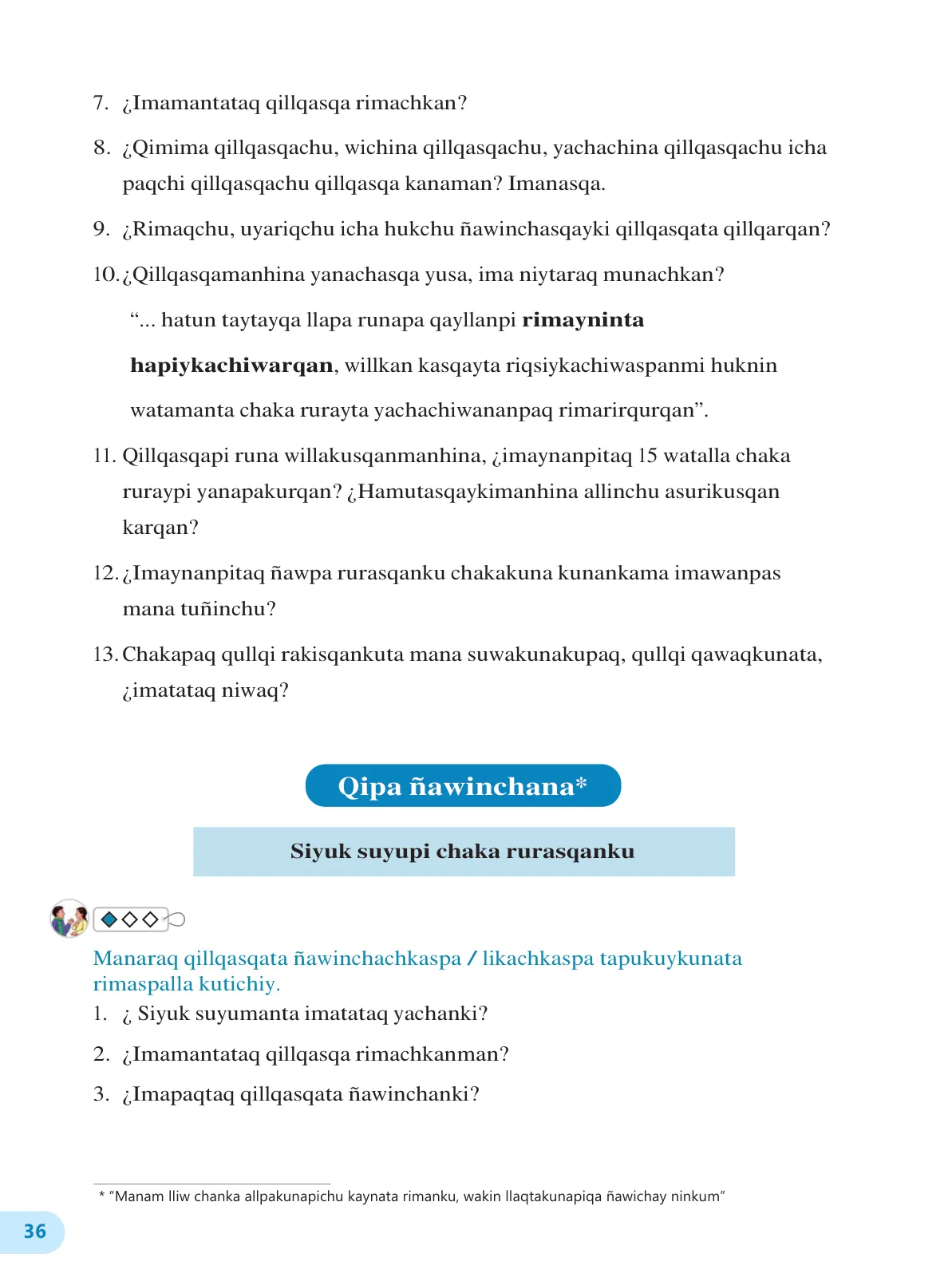 Página 38 de 2 Rimana - Qillqasqa maytu - Qichwa, Chanka. Texto de Comunicación del 2° Secundaria - Quechua chanka · 2023