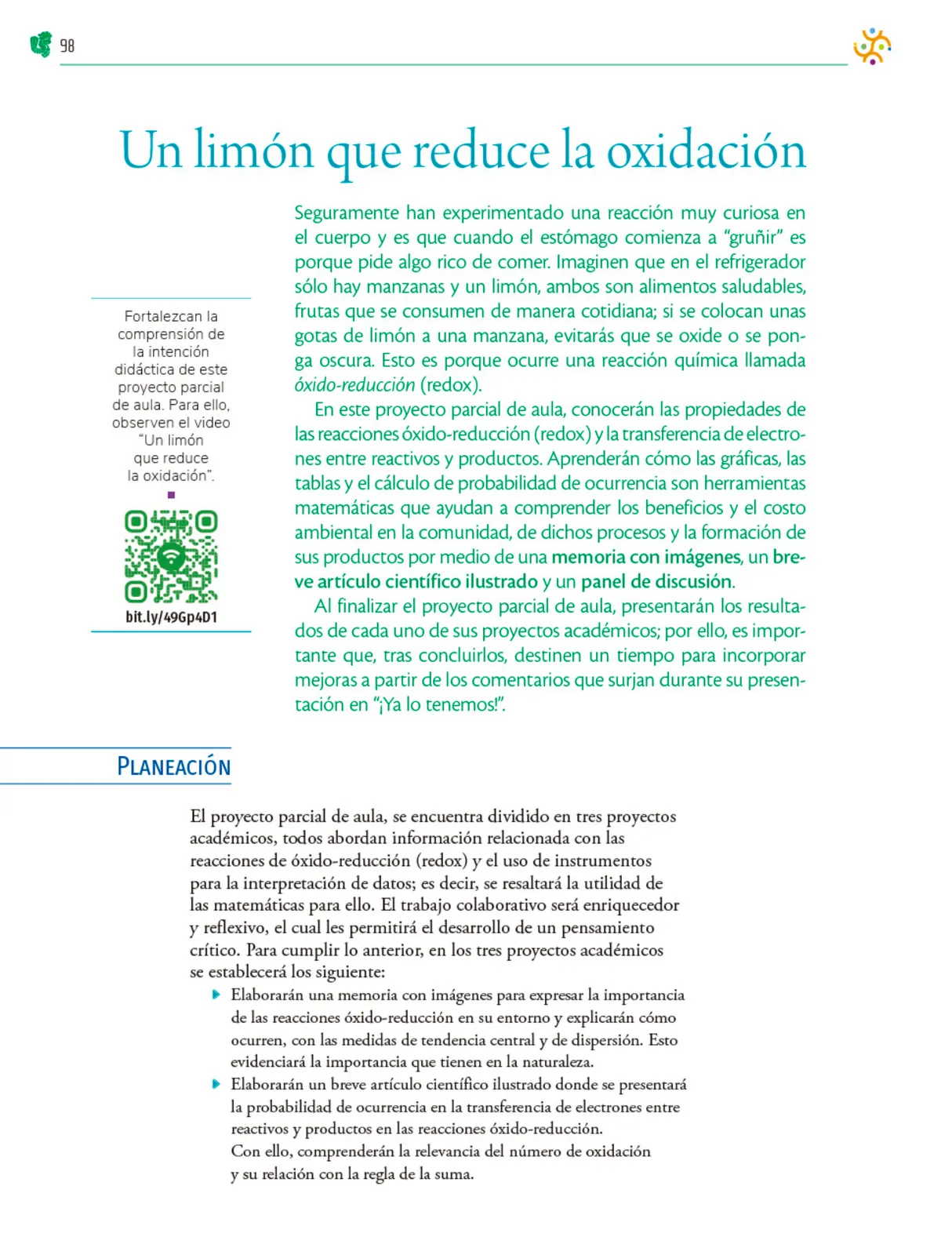Miniatura página 99 de Colección Nanahuatzin. Nuestro libro de Proyectos.  Tomo III.  Libro de Educación Telesecundaria Grado 3°  Ciclo Escolar 2025 - 2026