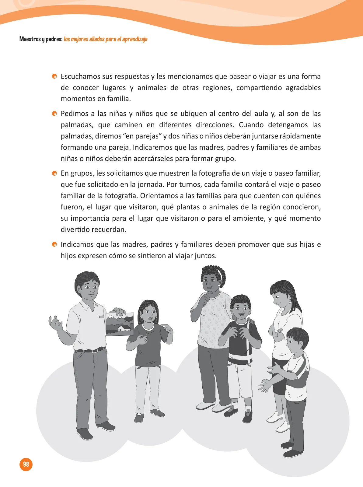 Miniatura página 100 de Guía para el trabajo docente con las familias del ciclo IV de Primaria · 2016