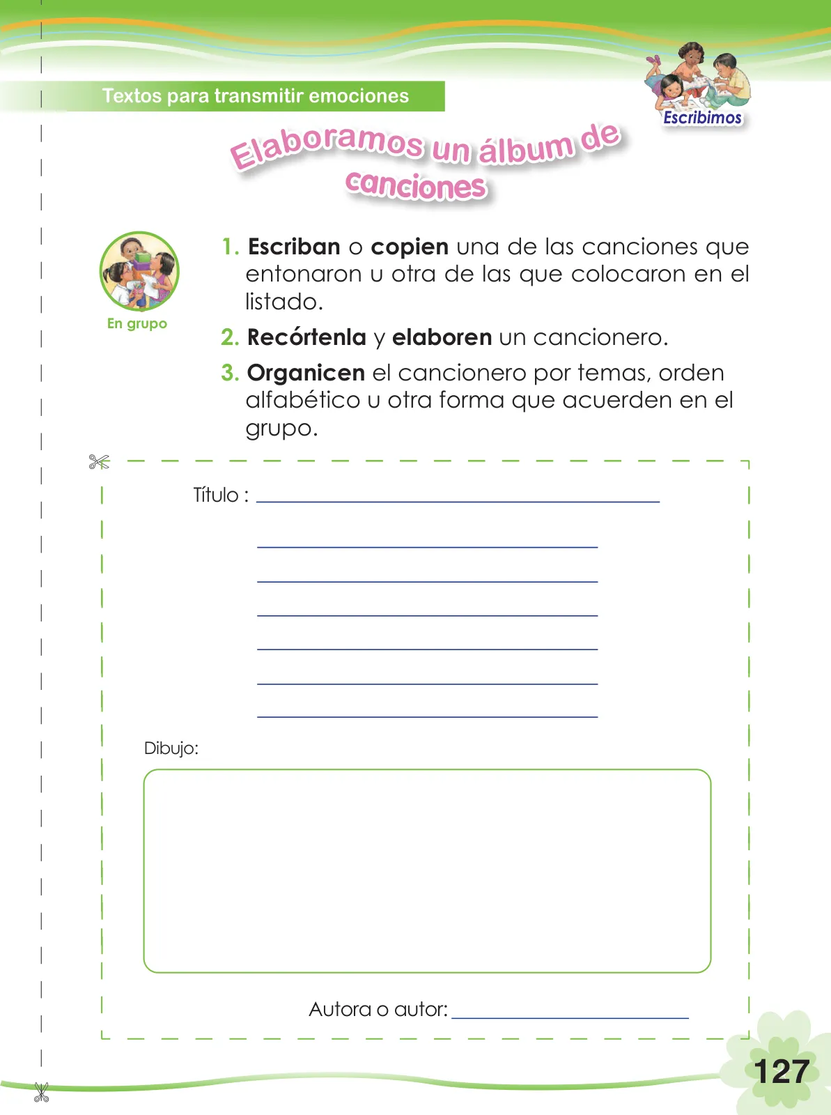 Página 129 de Comunicación 2 : cuaderno de trabajo para segundo grado de Educación Primaria 2019 · 2019