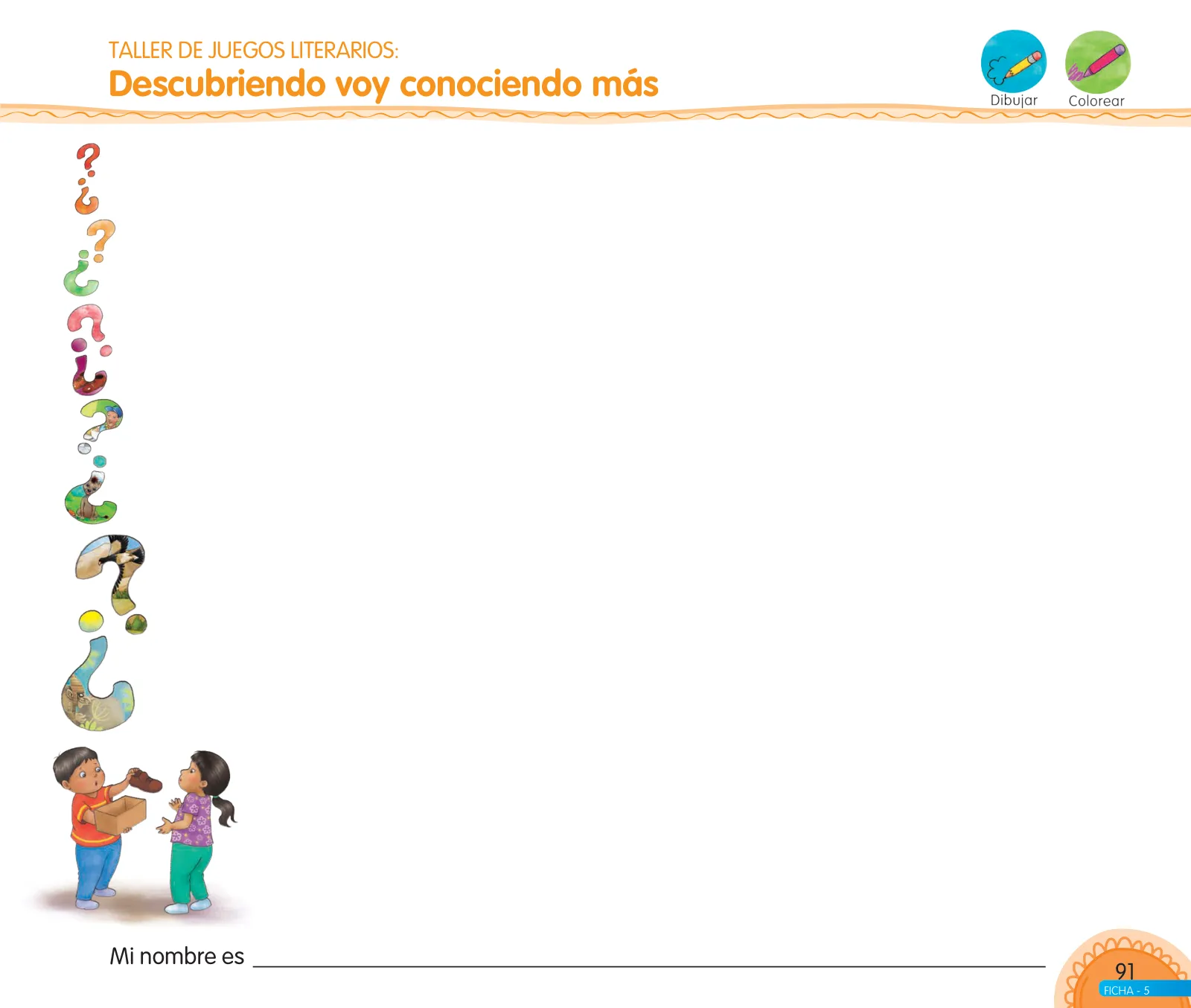 Miniatura página 93 de Aprendemos jugando : cuaderno de trabajo para niños y niñas de 5 años · 2017