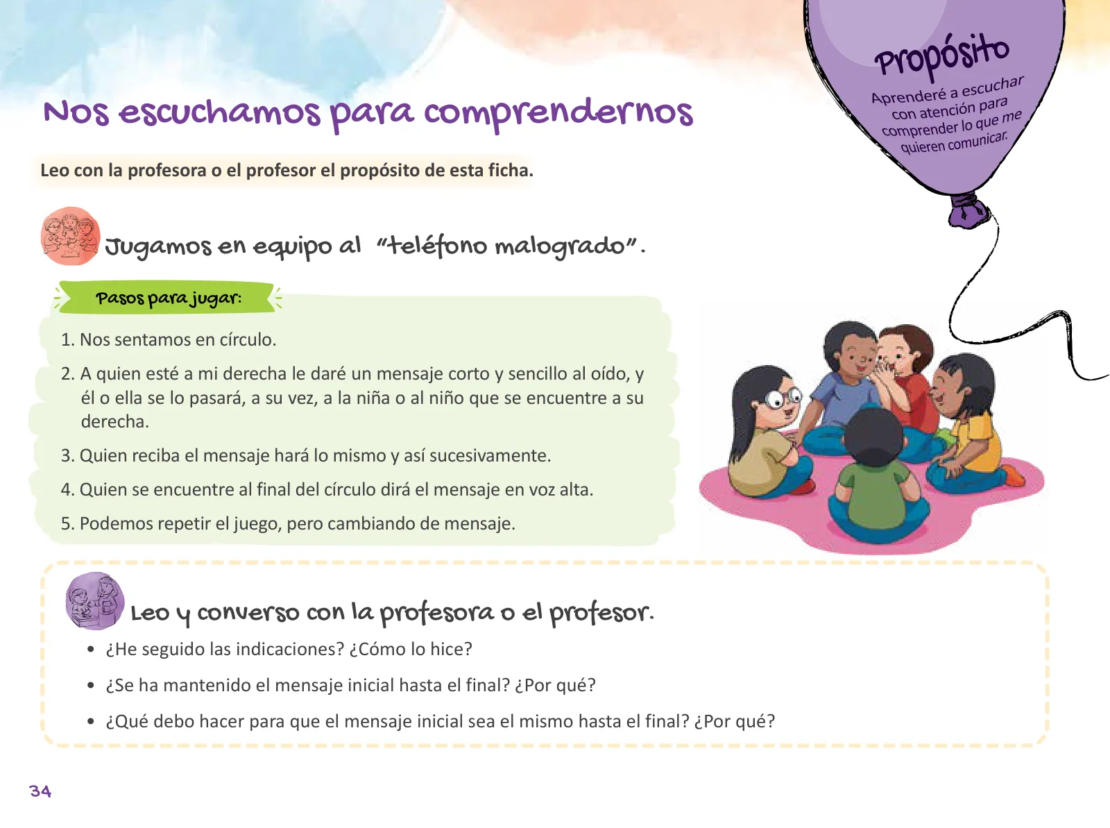 Miniatura página 36 de Cuadernillo de Tutoría 1 : primer grado de Educación Primaria · 2021