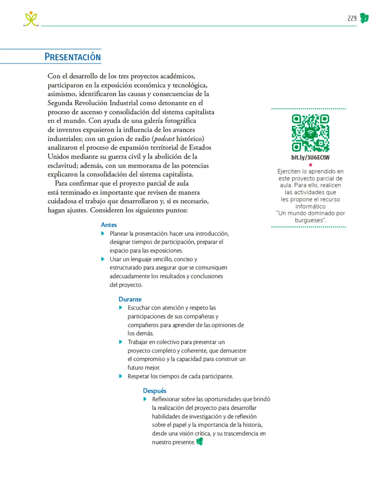 Página 230 de Colección Nanahuatzin. Nuestro libro de Proyectos. Tomo II. Libro de Educación Telesecundaria Grado 3° Ciclo Escolar 2025 - 2026