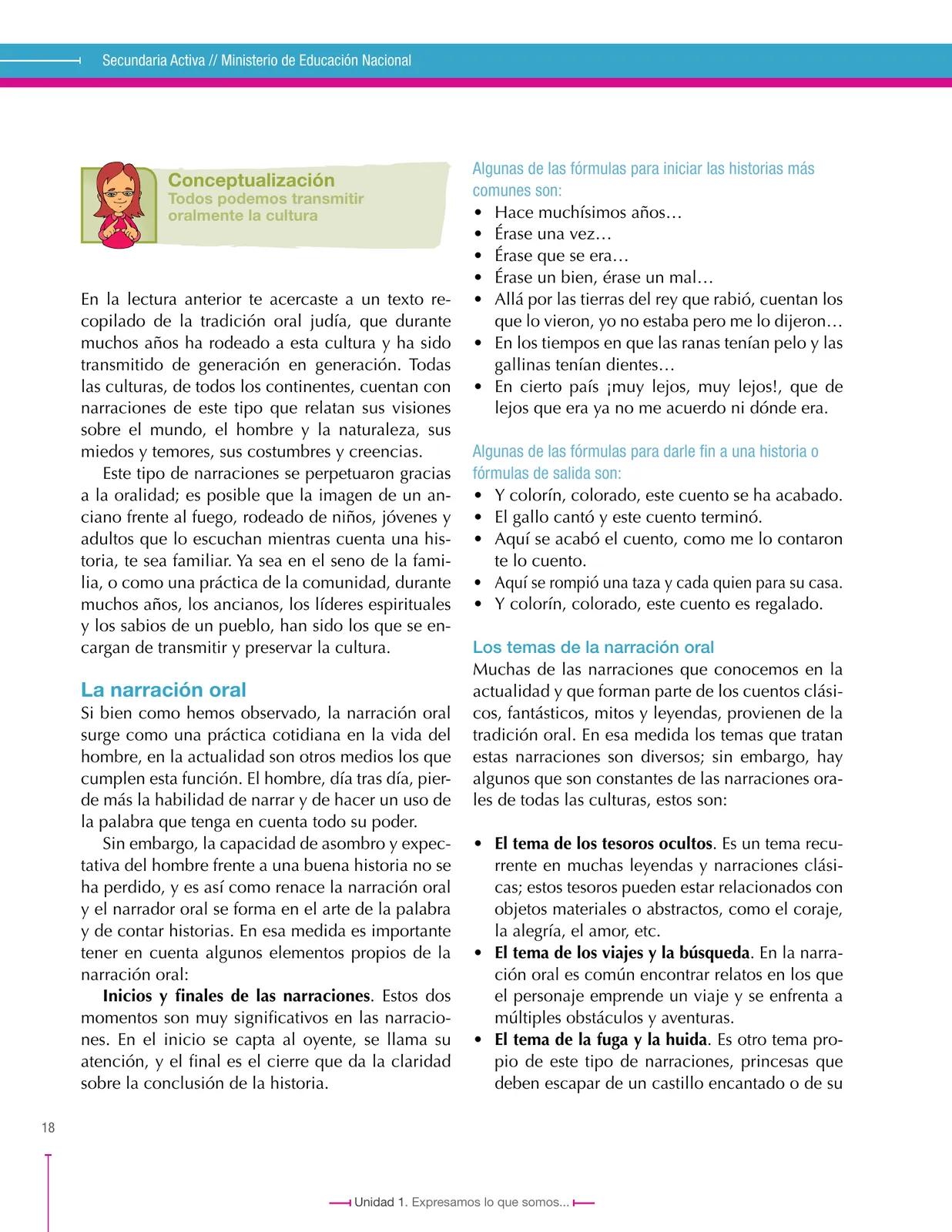 Miniatura página 18 de Lenguaje 9° · Secundaria Activa