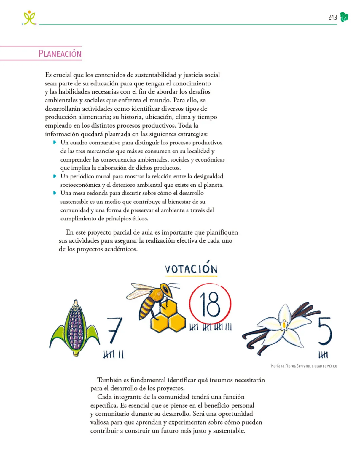 Miniatura página 244 de Colección Ximhai. Nuestro libro de Proyectos. Tomo I.   Libro de Educación Telesecundaria Grado 1°  Ciclo Escolar 2025 - 2026