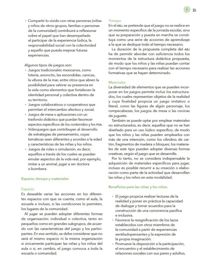 Página 36 de Modalidades de trabajo para la acción transformadora y el codiseño Libro de Educación Preescolar Grado 1°, 2°, 3° Ciclo Escolar 2025 - 2026