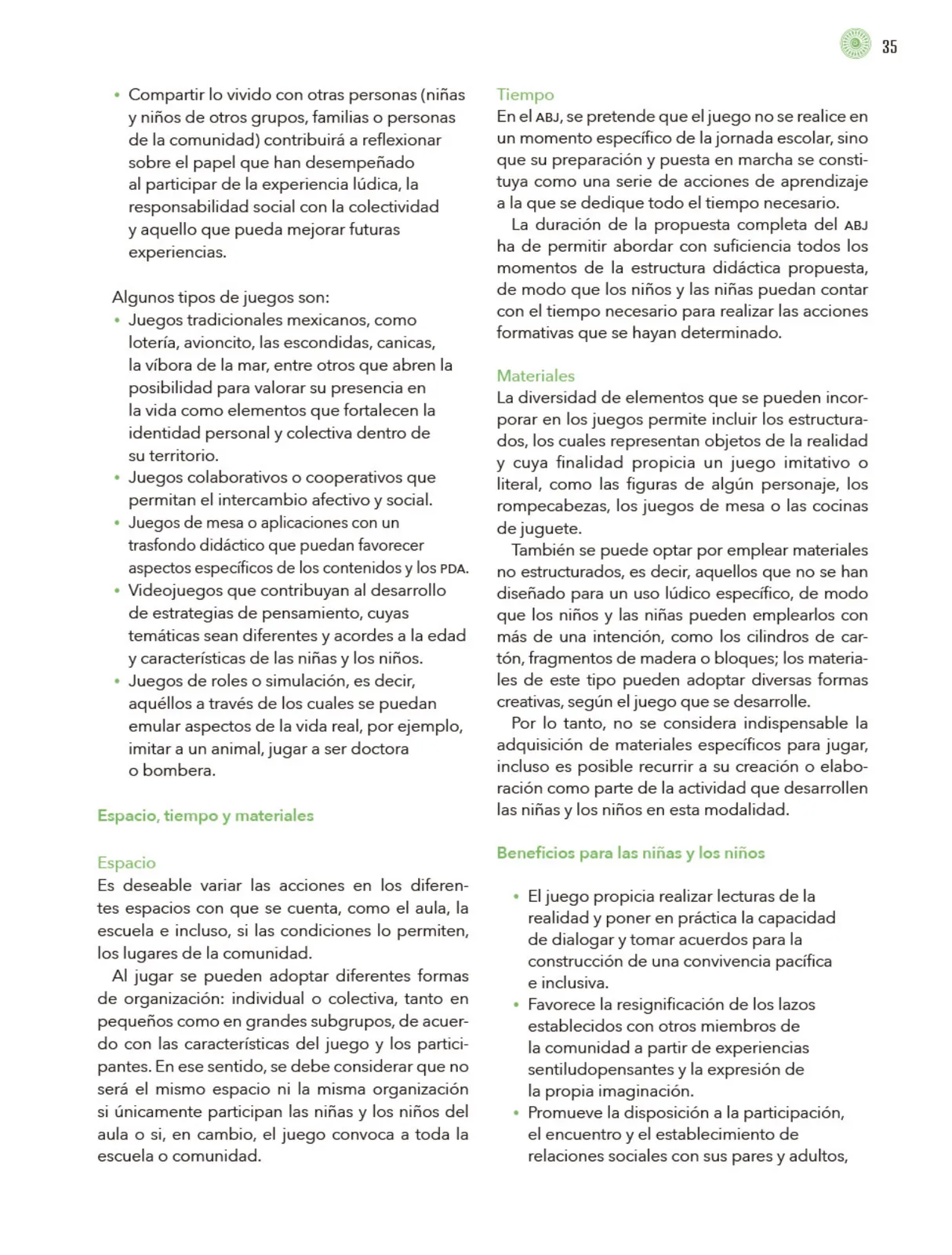 Miniatura página 36 de Modalidades de trabajo para la acción transformadora y el codiseño  Libro de Educación Preescolar Grado 1°, 2°, 3°  Ciclo Escolar 2025 - 2026