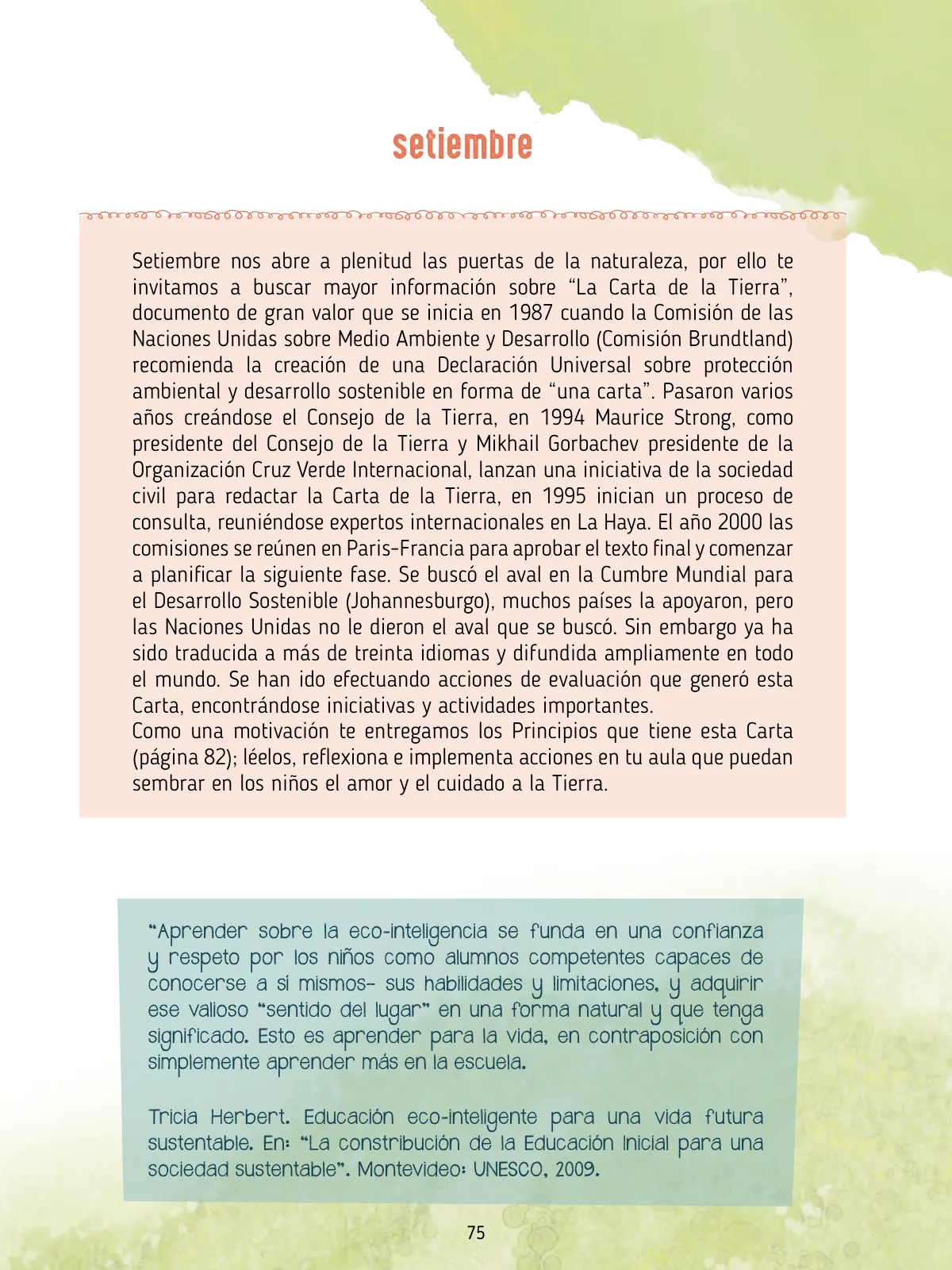 Miniatura página 77 de Agenda pedagógica 2017-2018 para docentes de II Ciclo de Instituciones de nivel de Educación Inicial · 2017