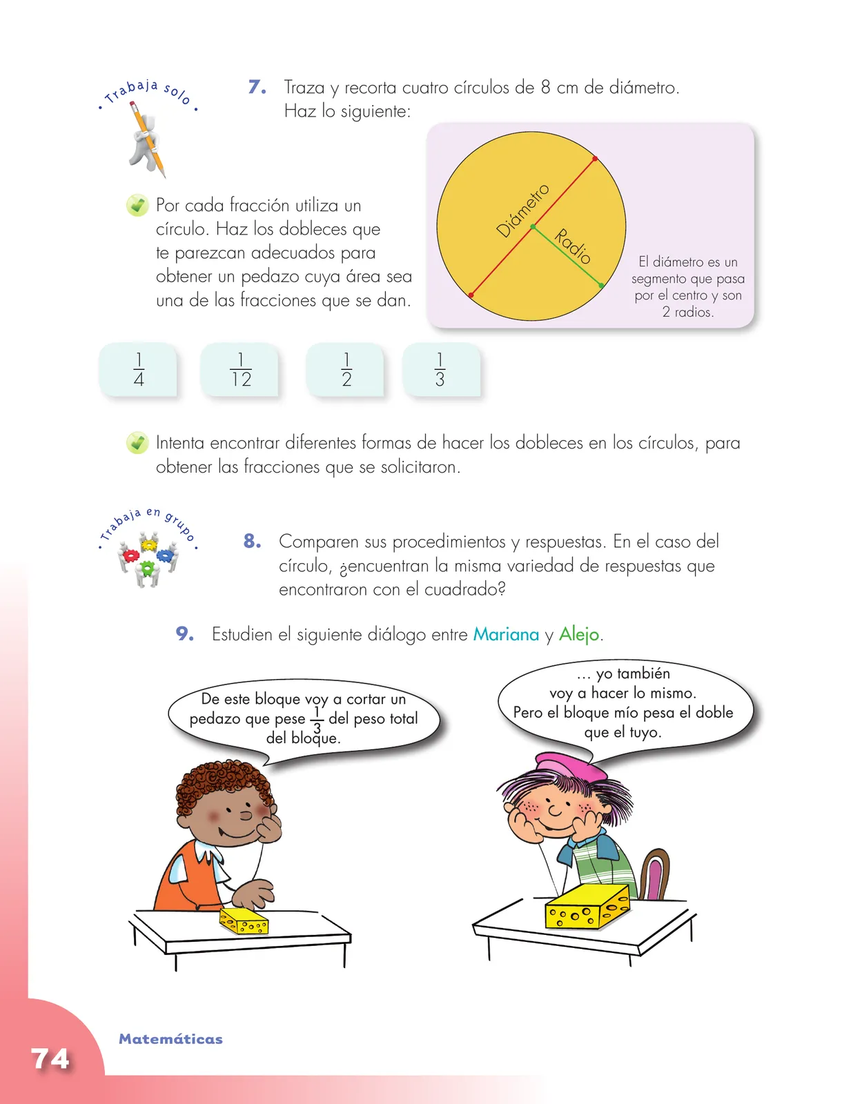 Miniatura página 74 de Matematica 4° · Cartilla 01