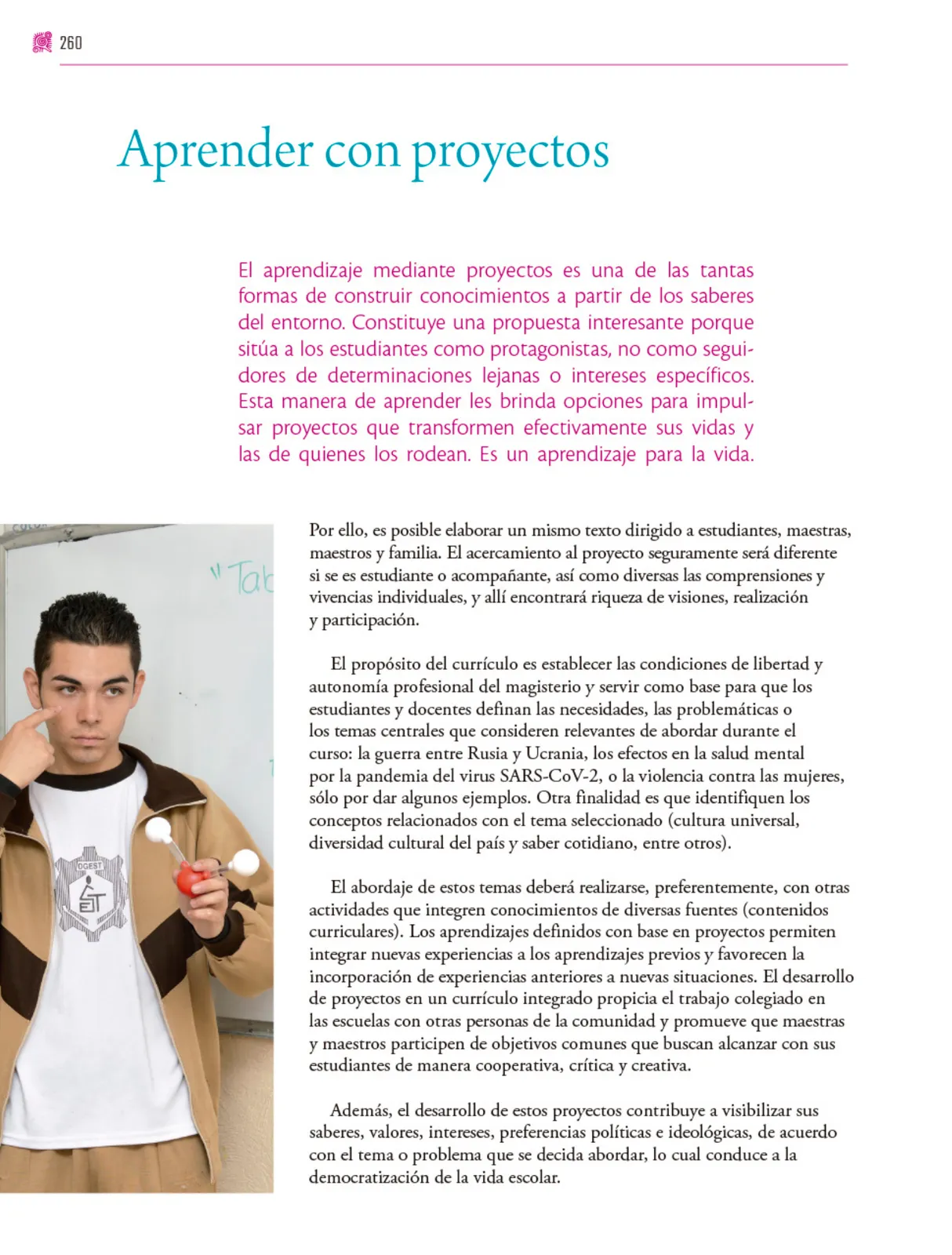 Miniatura página 261 de Colección Ximhai. Nuestro libro de proyectos.   Libro de Educación Secundaria Grado 1°  Ciclo Escolar 2025 - 2026