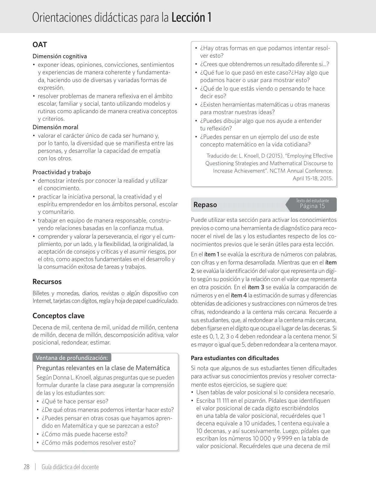 Página 34 de Matemática – Quinto Básico | Texto del Estudiante MINEDUC – Descargar PDF · 2024