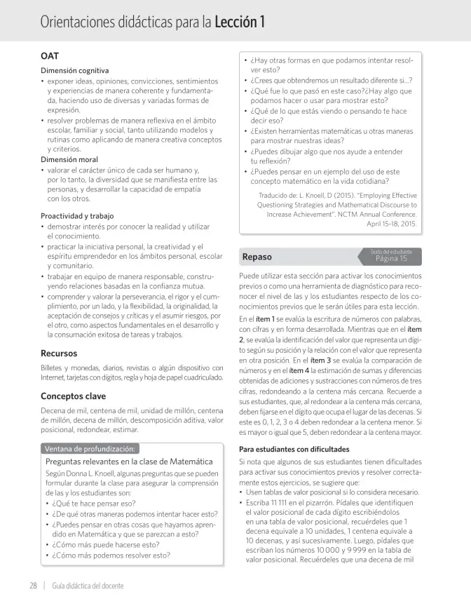 Página 34 de Matemática – Quinto Básico | Texto del Estudiante MINEDUC – Descargar PDF · 2024