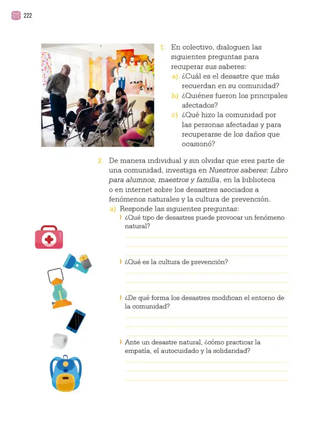 Página 225 de Proyectos Comunitarios. Libro de Educación Primaria Grado 3° Ciclo Escolar 2025 - 2026