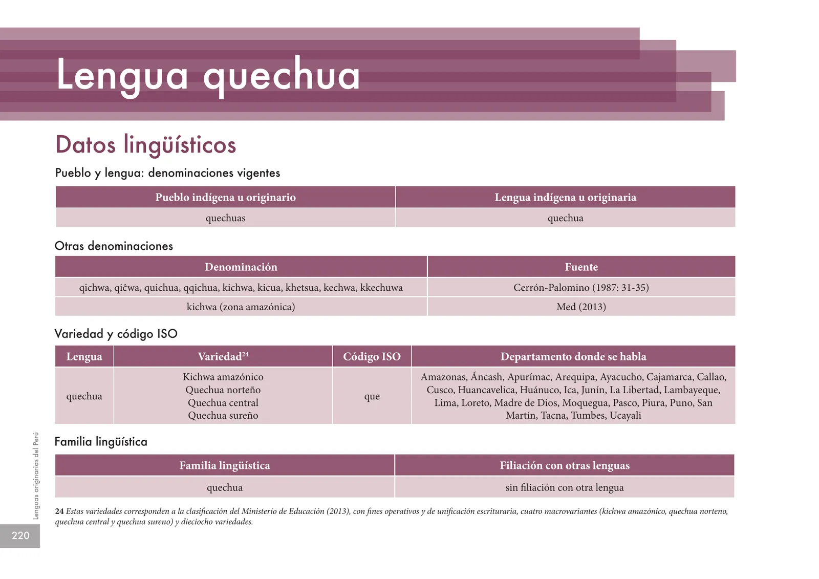 Miniatura página 222 de Lenguas originarias del Perú · 2018