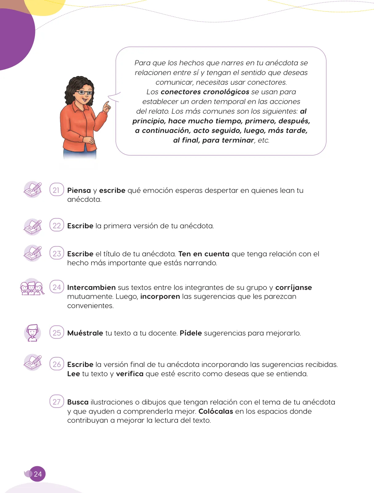 Página 26 de Cuadernillo de Comunicación 6, sexto grado de Primaria · 2023
