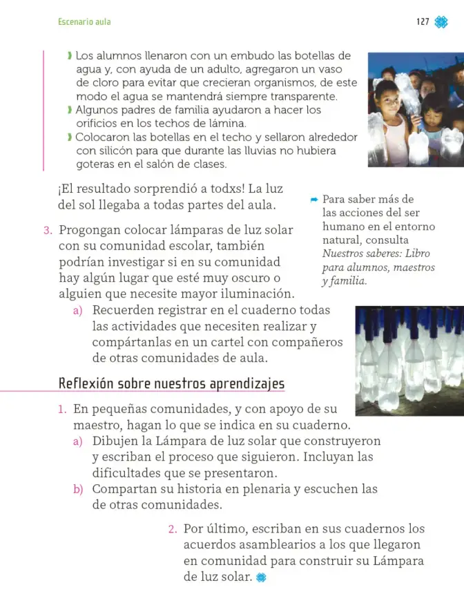 Página 128 de Proyectos de Aula. Libro de Educación Primaria Grado 1° Ciclo Escolar 2025 - 2026