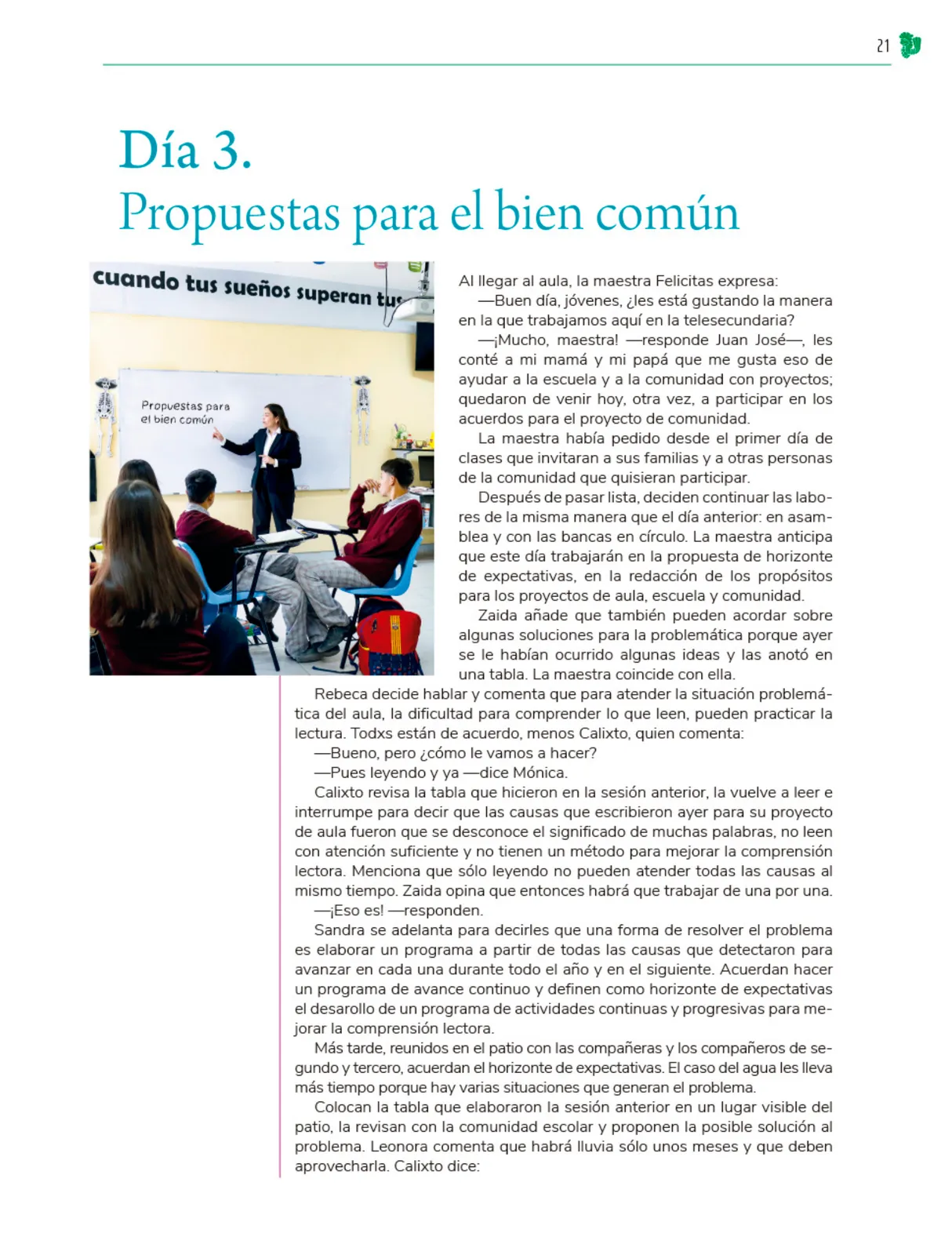 Página 22 de Colección Ximhai. Nuestro libro de Proyectos. Tomo I.   Libro de Educación Telesecundaria Grado 1°  Ciclo Escolar 2025 - 2026