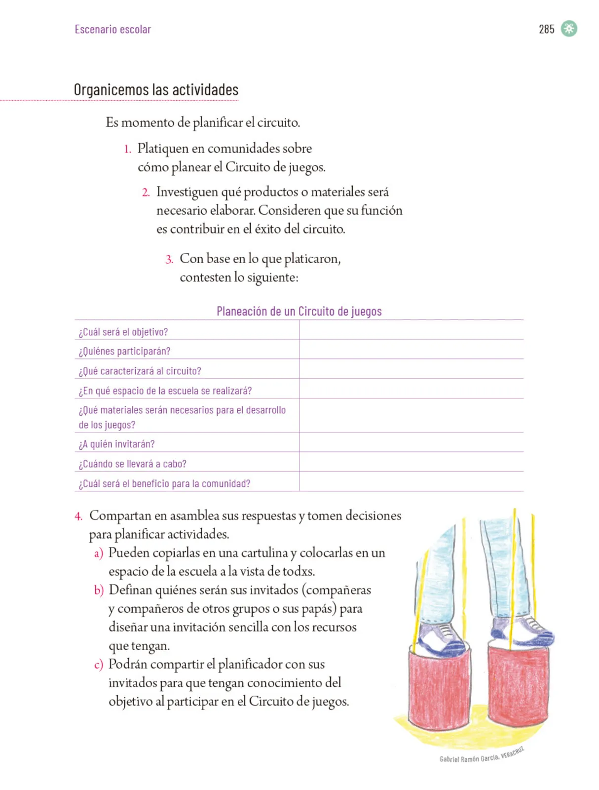 Página 288 de Proyectos Escolares. Libro de Educación Primaria Grado 5° Ciclo Escolar 2025 - 2026