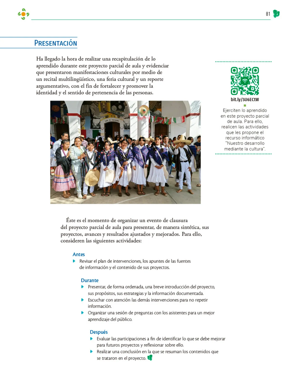 Página 82 de Colección Nanahuatzin. Nuestro libro de Proyectos. Tomo I. Libro de Educación Telesecundaria Grado 3° Ciclo Escolar 2025 - 2026