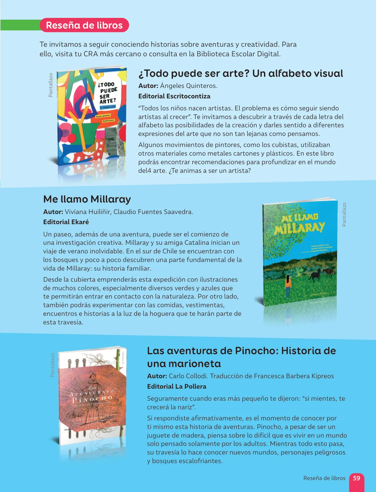 Miniatura página 61 de Lenguaje y Comunicación – Sexto Básico | Texto del Estudiante MINEDUC – Descargar PDF · 2024