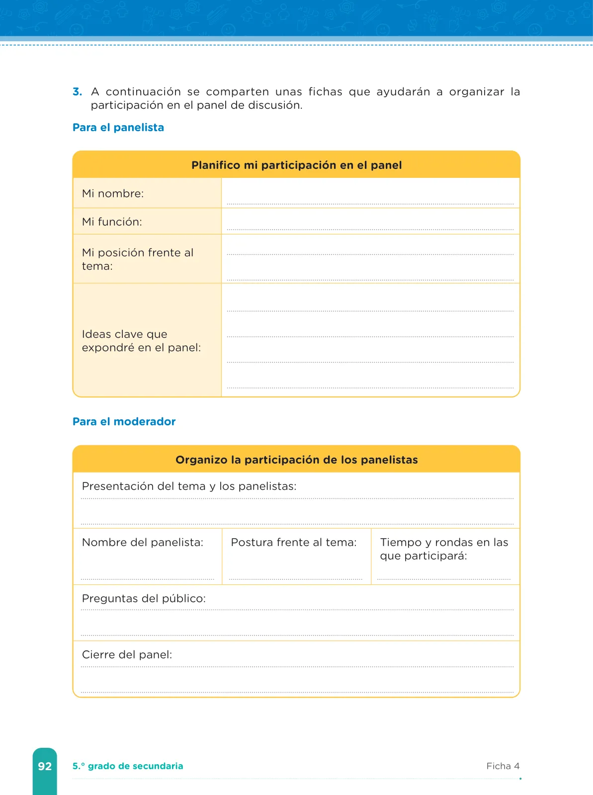 Miniatura página 94 de Fichas de aprendizaje de Comunicación 5 · 2024