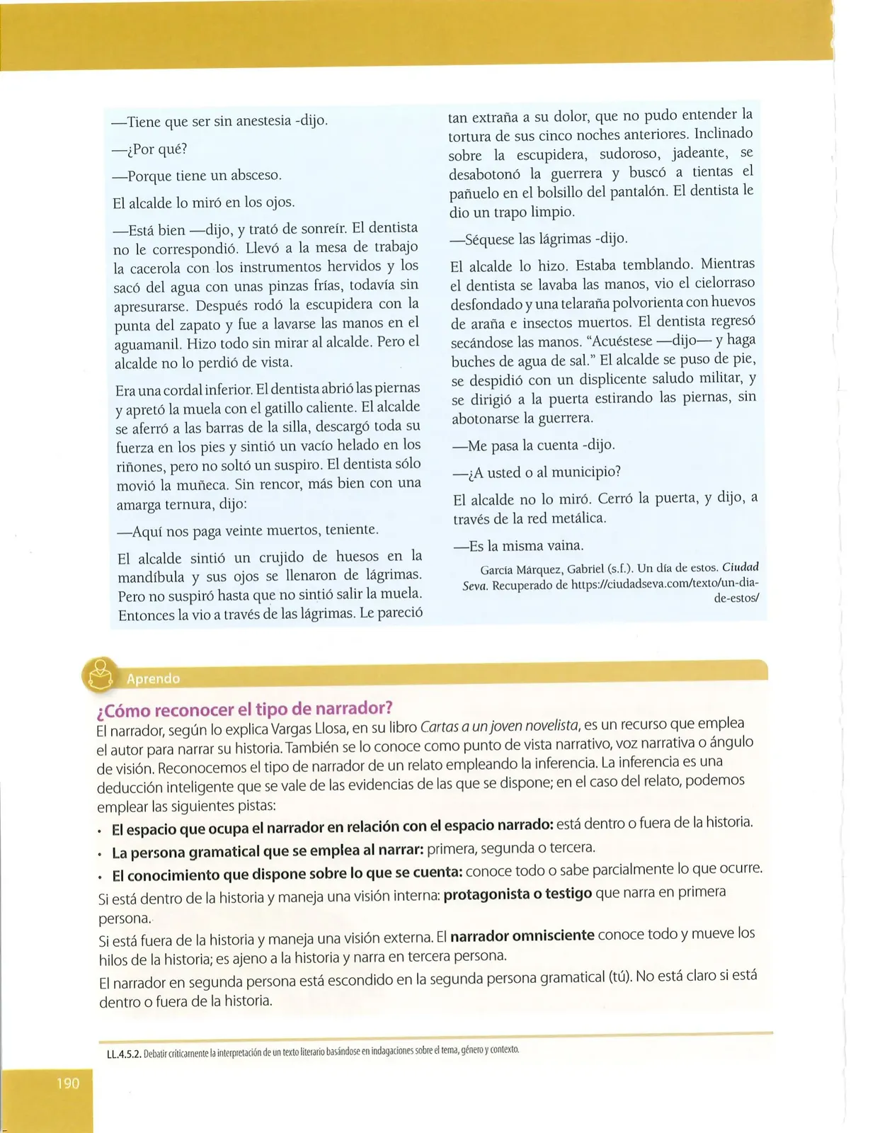 Página 190 de Lengua Y Literatura · 10 EGB · 2025