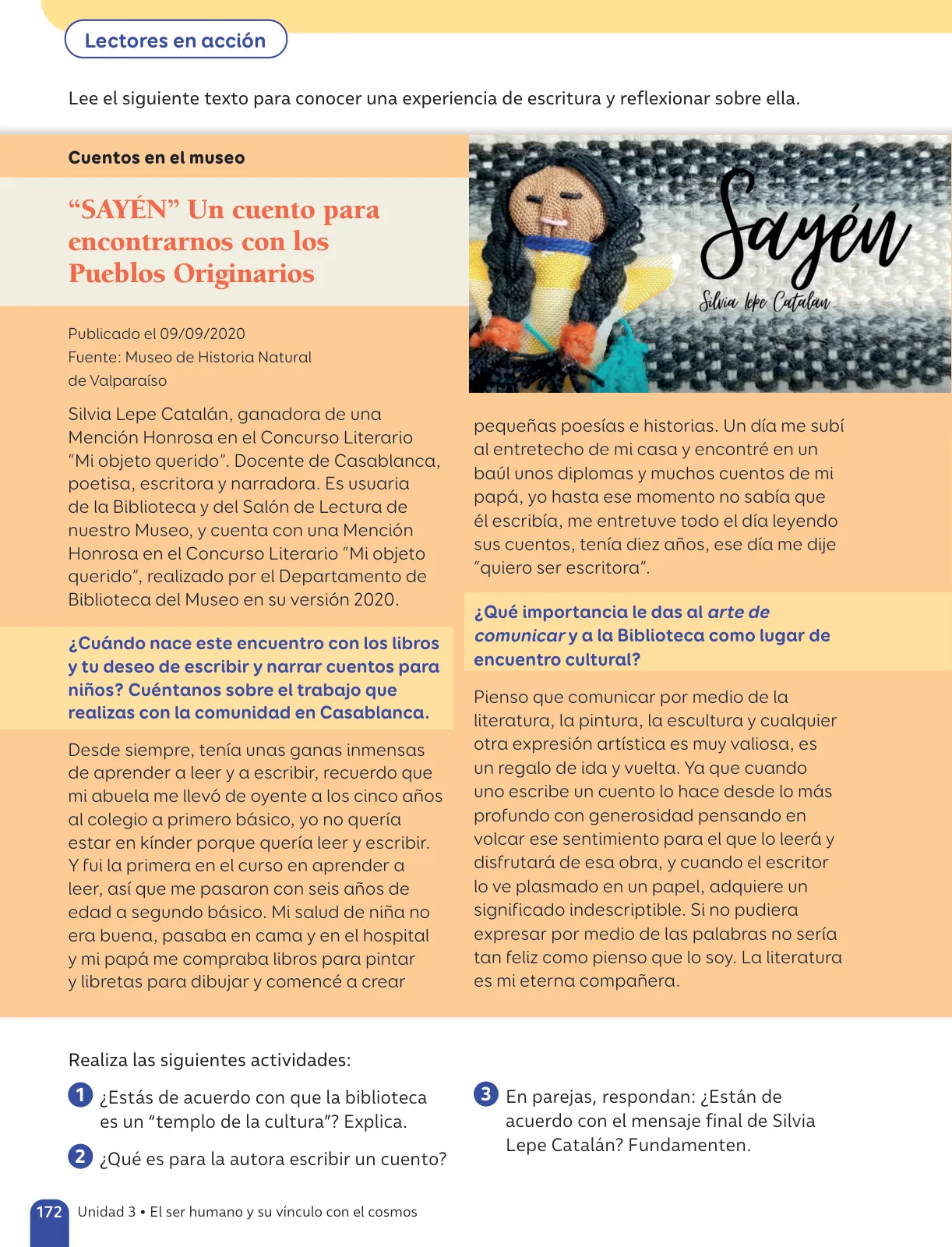 Miniatura página 174 de Lenguaje y Comunicación – Sexto Básico | Texto del Estudiante MINEDUC – Descargar PDF · 2024