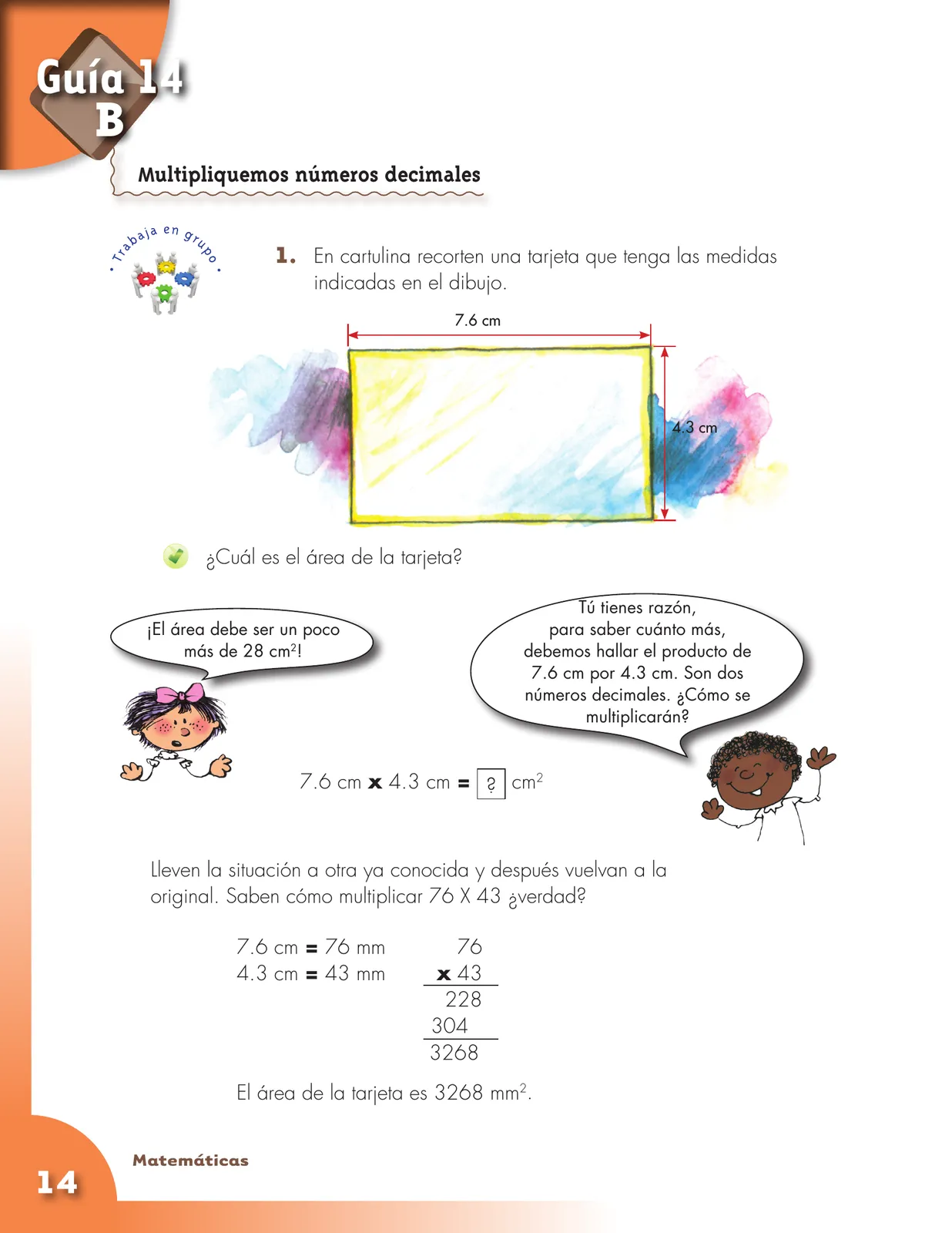 Página 14 de Matematica 5° · Cartilla 03