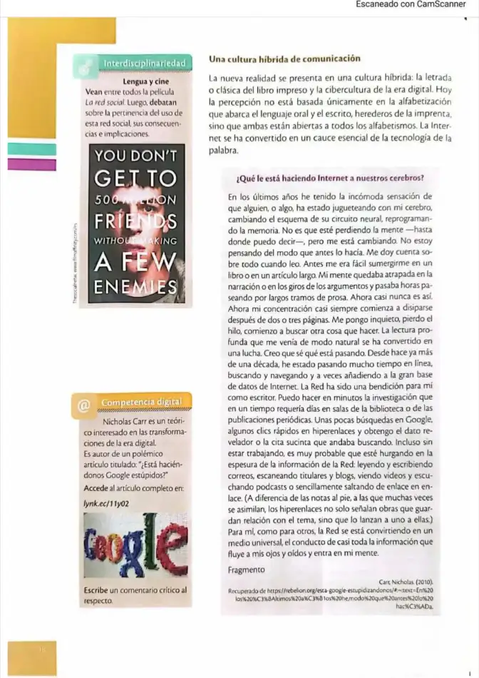 Página 15 de Lengua y Literatura 1 BGU (PDF de 64 páginas) · 2025