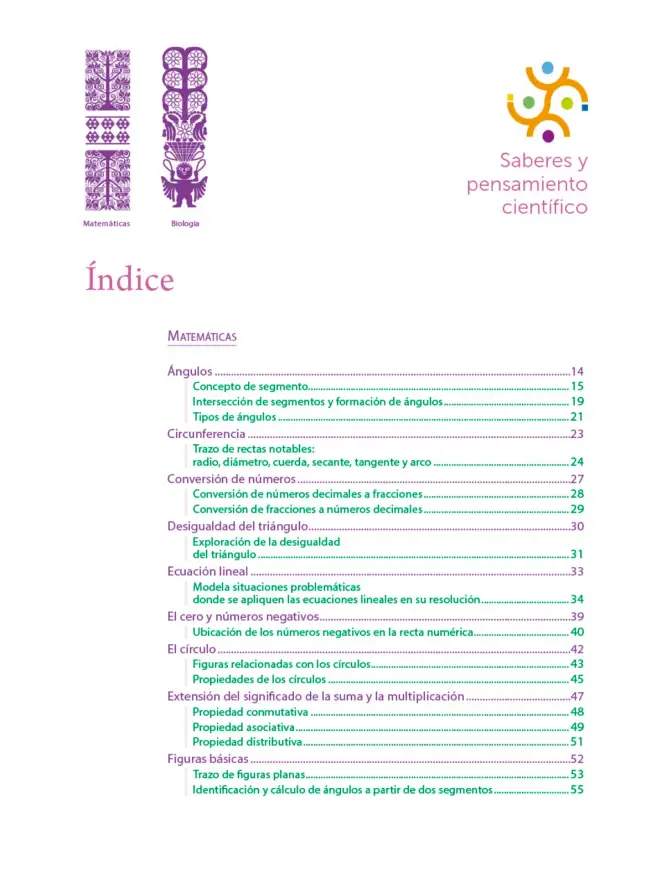 Página 10 de Colección Ximhai. Saberes y pensamiento científico. Libro de Educación Telesecundaria Grado 1° Ciclo Escolar 2025 - 2026