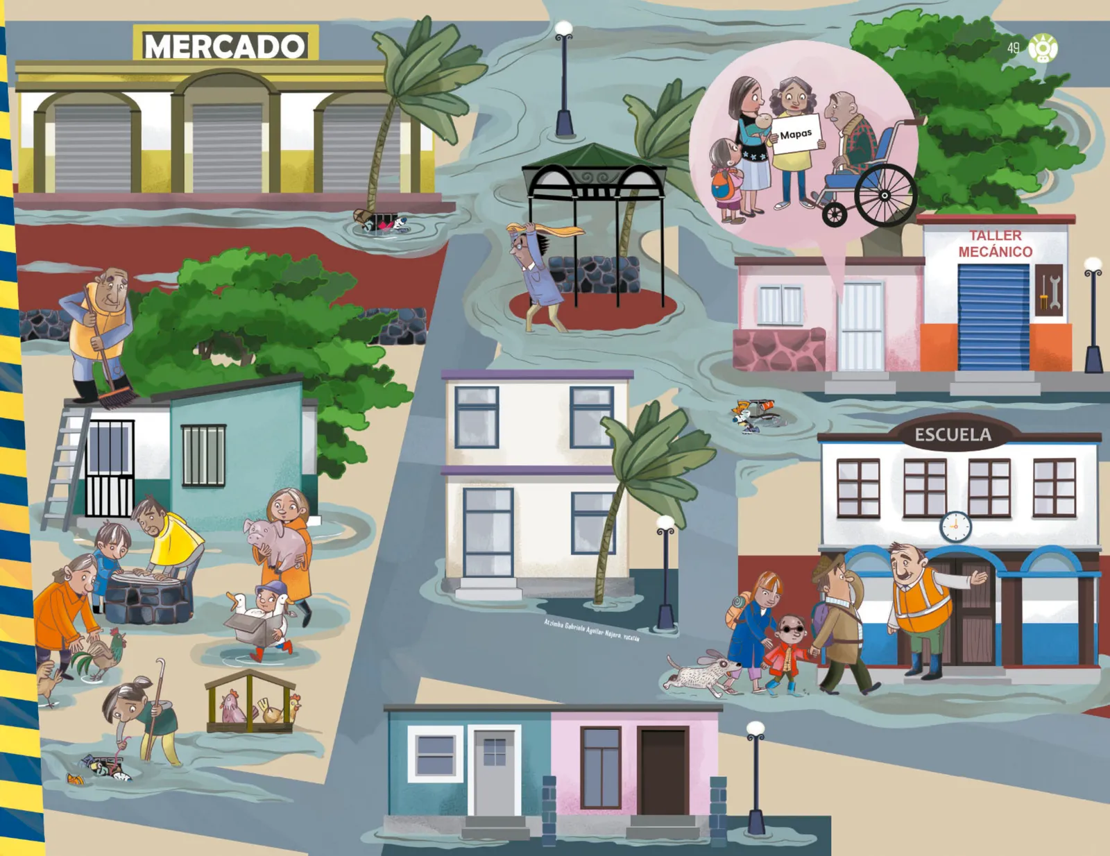 Página 50 de Explorar e imaginar con mi libro de Preescolar.   Libro de Educación Preescolar Grado 3°  Ciclo Escolar 2025 - 2026