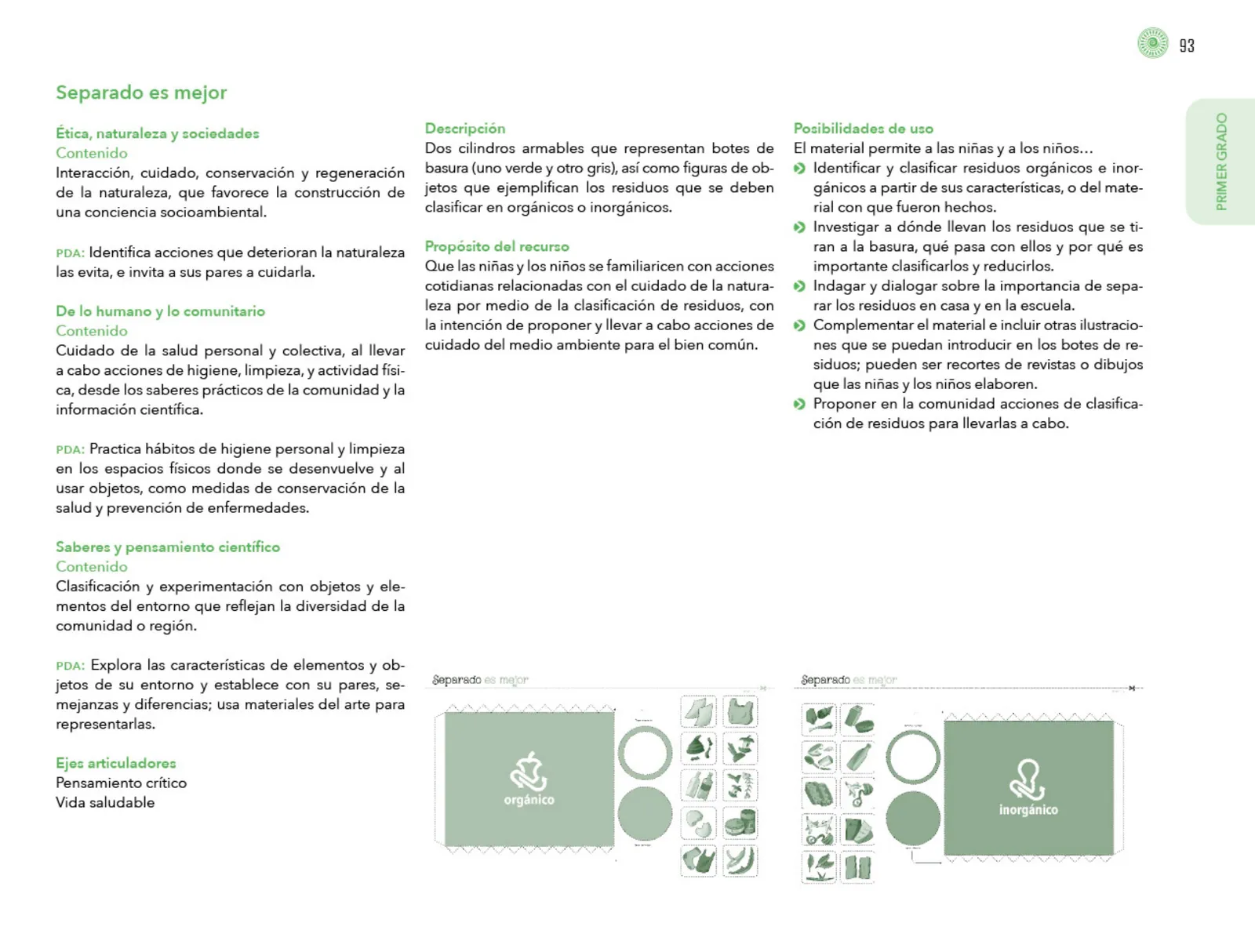 Miniatura página 94 de Posibilidades de trabajo para la acción transformadora y el codiseño. Ficheros. Fase 2  Libro de Educación Preescolar Grado 1°, 2°, 3°  Ciclo Escolar 2025 - 2026