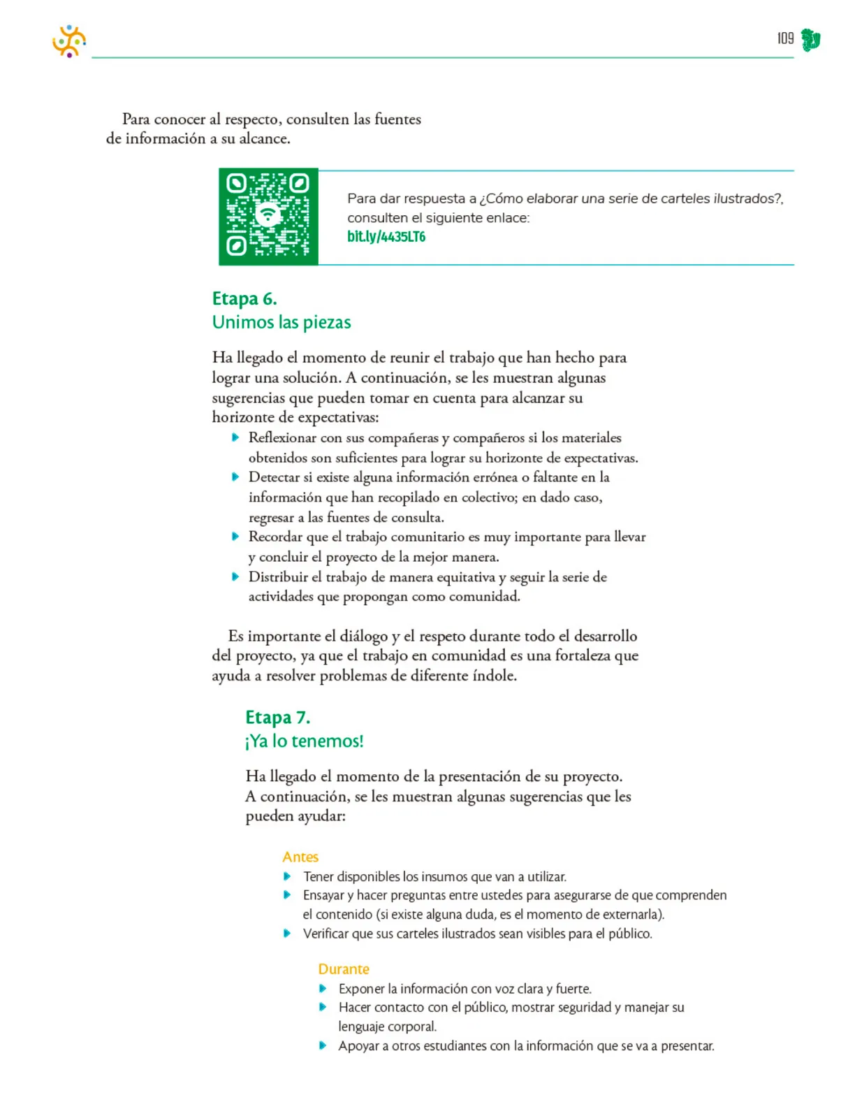 Página 110 de Colección Sk´asolil. Nuestro libro de Proyectos. Tomo II. Libro de Educación Telesecundaria Grado 2° Ciclo Escolar 2025 - 2026