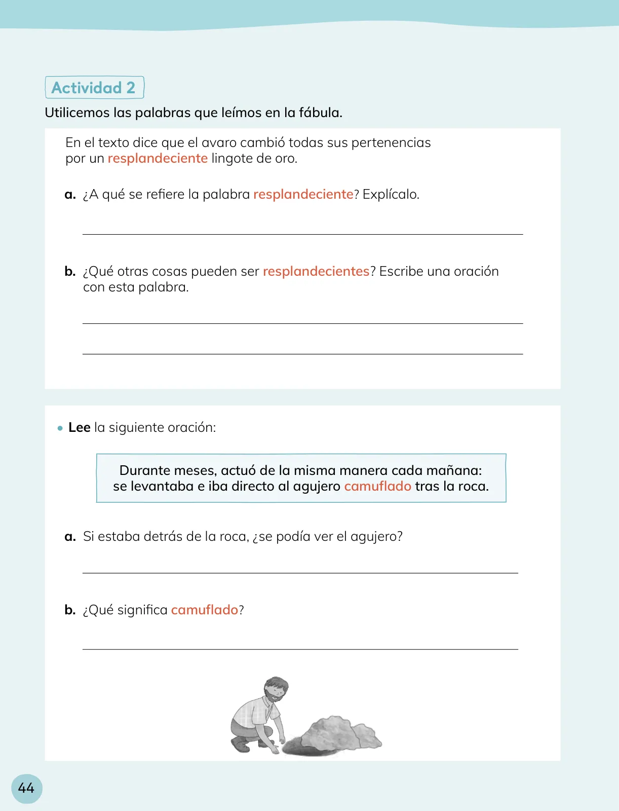 Miniatura página 45 de Lenguaje y Comunicación – Cuarto Básico | Texto del Estudiante MINEDUC – Descargar PDF · 2024