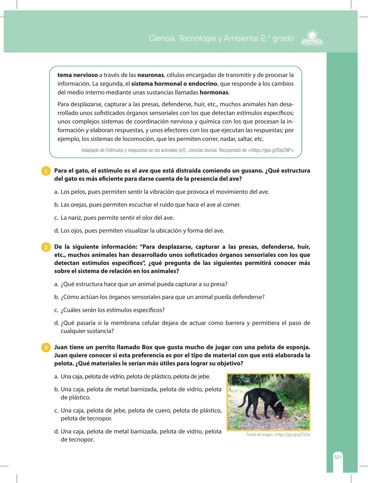 Miniatura página 121 de Ciencia, Tecnología y Ambiente 2 : cuaderno de reforzamiento pedagógico - JEC · 2016