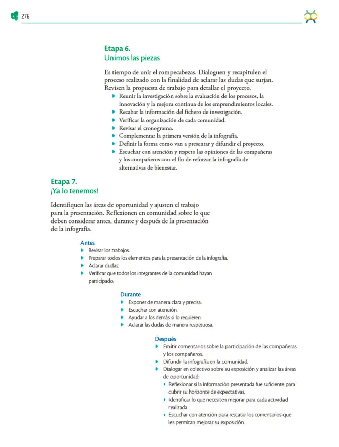 Página 277 de Colección Nanahuatzin. Nuestro libro de Proyectos. Tomo I. Libro de Educación Telesecundaria Grado 3° Ciclo Escolar 2025 - 2026