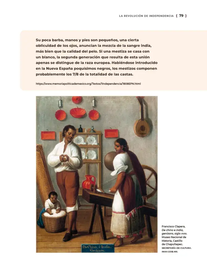Página 80 de Historia del pueblo mexicano. Libro de Educación Secundaria Grado 1° Ciclo Escolar 2025 - 2026