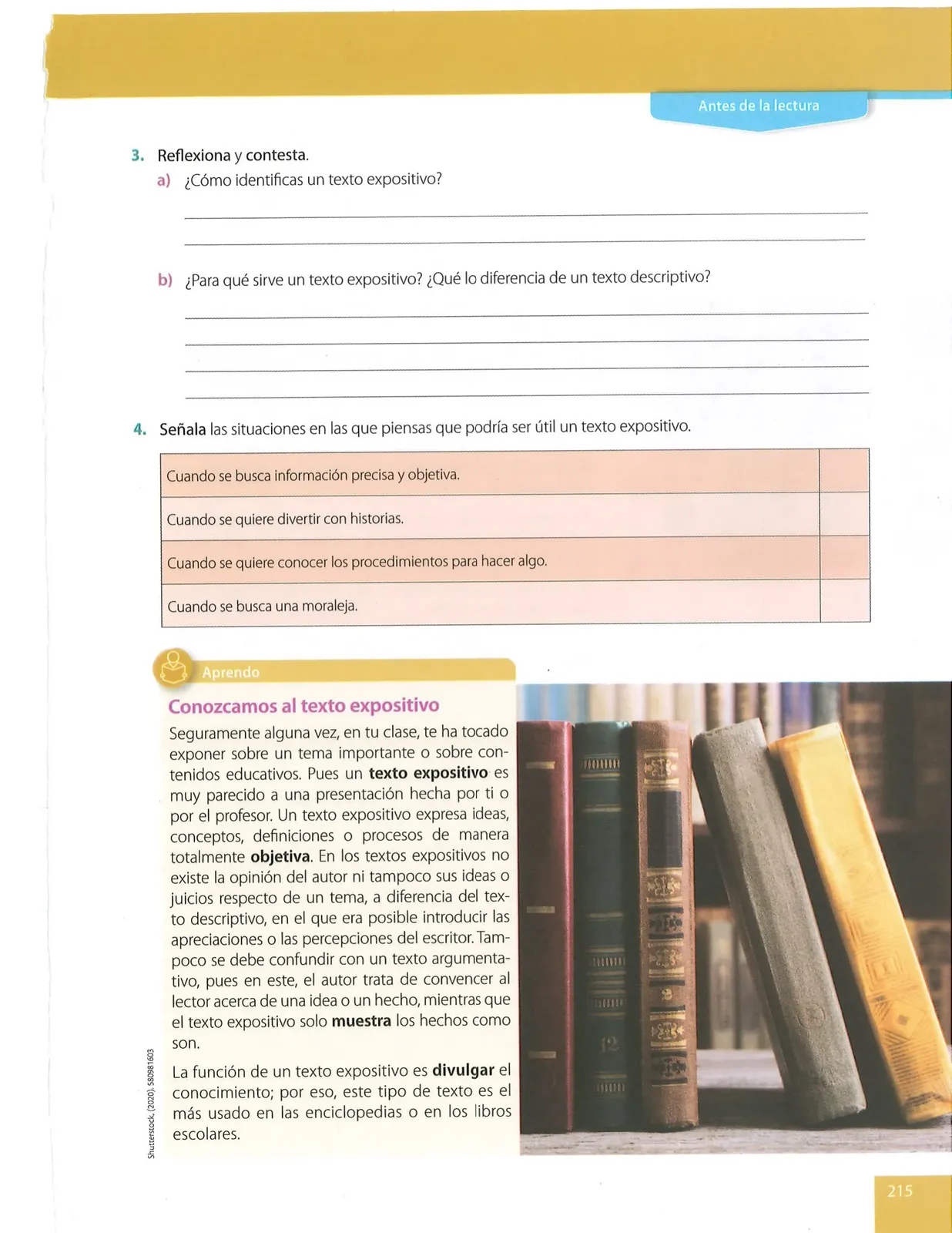 Miniatura página 215 de Lengua Y Literatura · 8 EGB · 2025