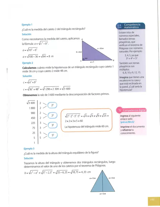 Página 193 de Matematica 8° · Egb 8 Matematica 2025 · 2025