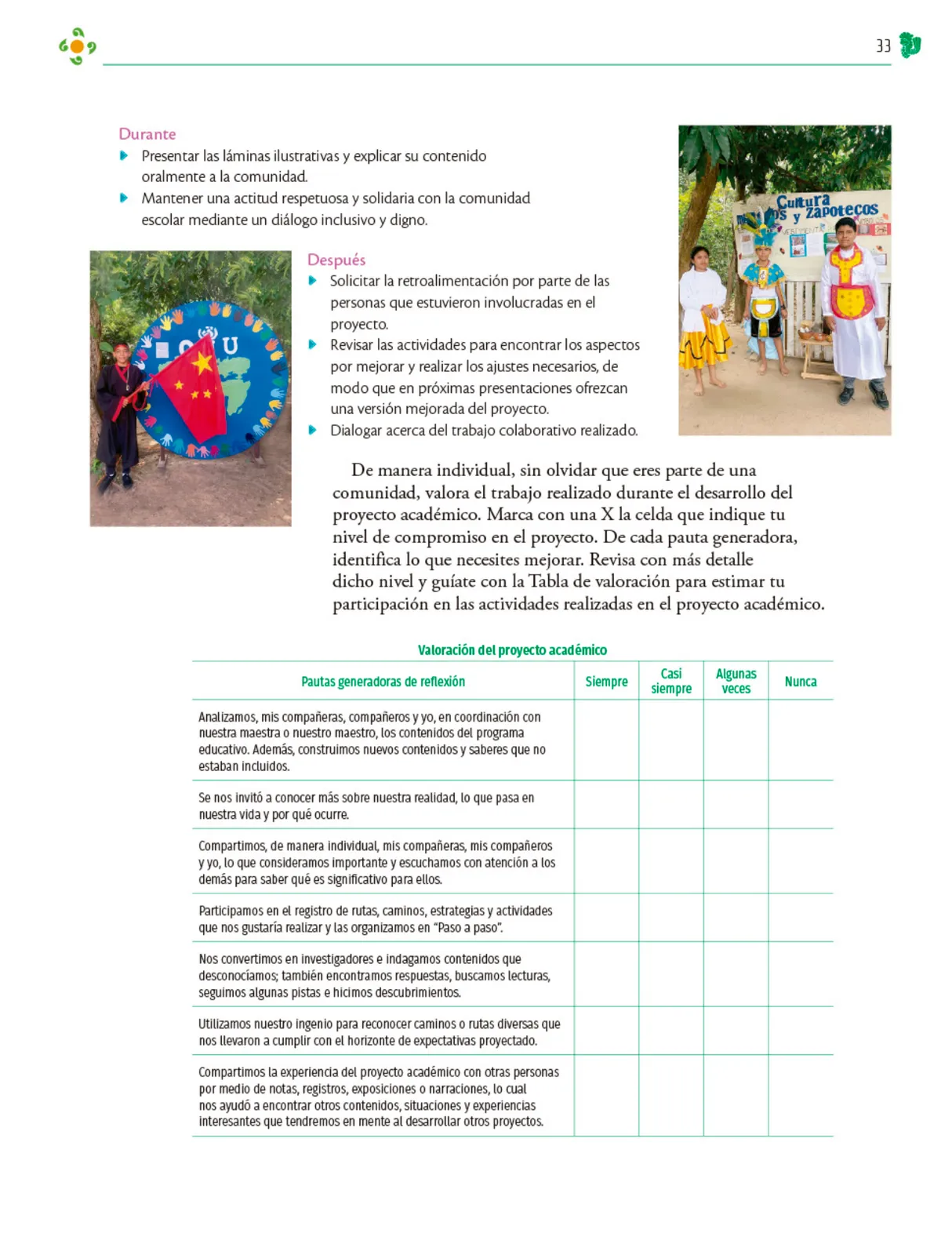 Página 34 de Colección Ximhai. Nuestro libro de Proyectos. Tomo II. Libro de Educación Telesecundaria Grado 1° Ciclo Escolar 2025 - 2026