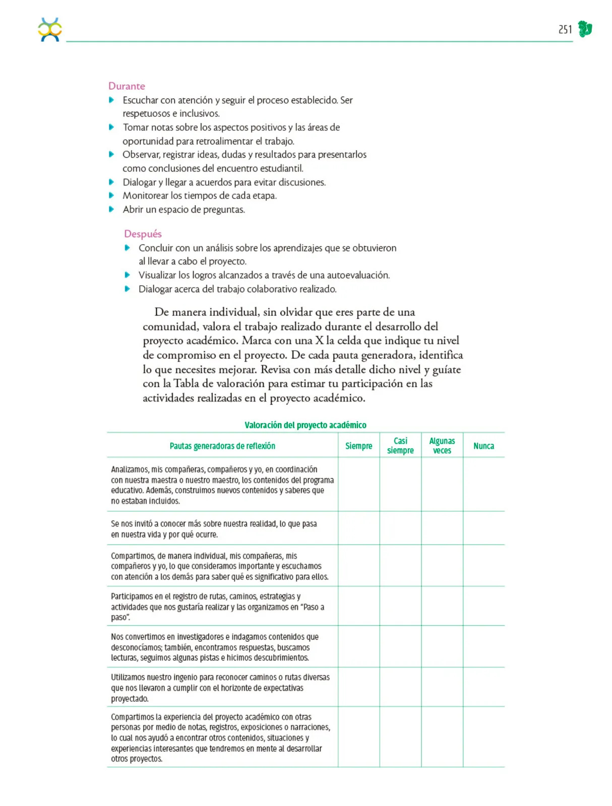 Página 252 de Colección Ximhai. Nuestro libro de Proyectos. Tomo II. Libro de Educación Telesecundaria Grado 1° Ciclo Escolar 2025 - 2026