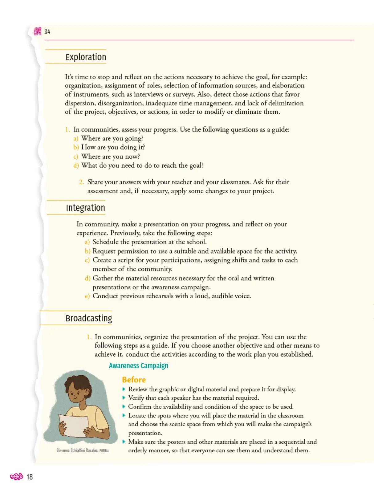 Miniatura página 19 de Uérakua anapu uantakua. Projects and Readings.  Libro de Educación Secundaria Grado 2°  Ciclo Escolar 2025 - 2026