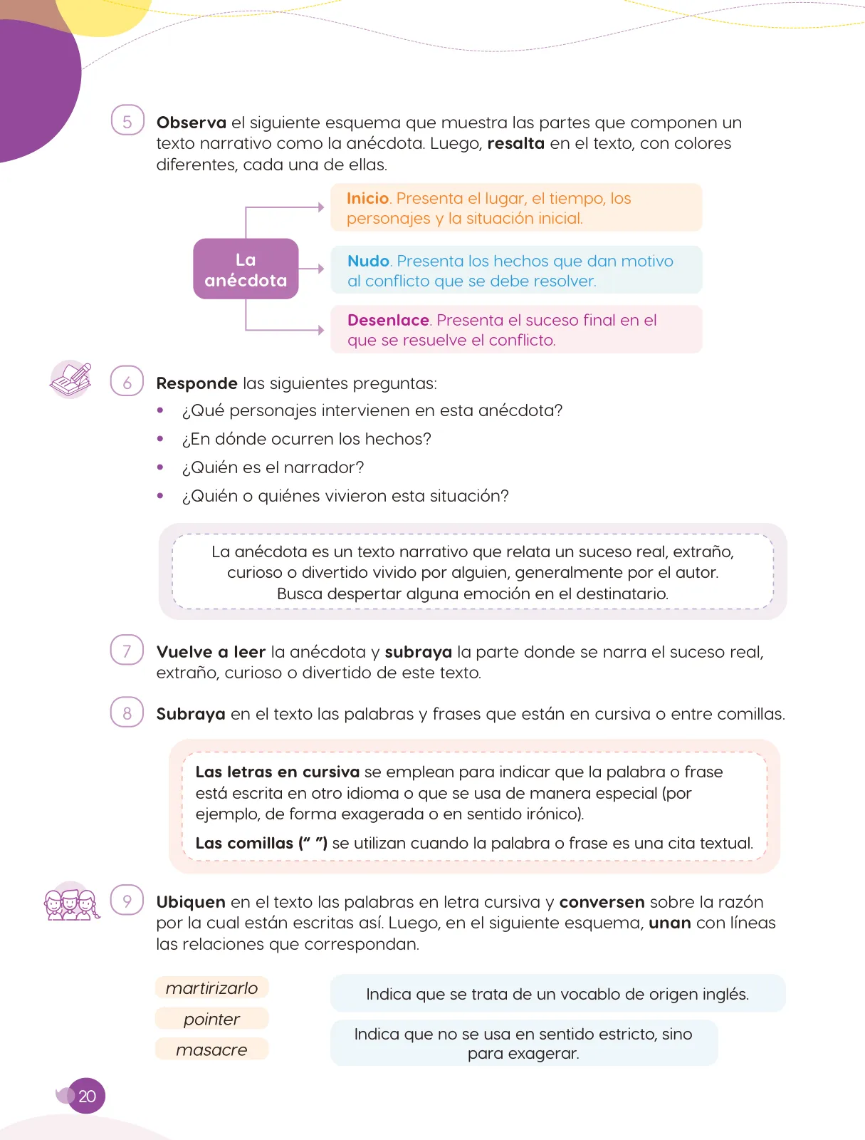 Página 22 de Cuadernillo de Comunicación 6. Sexto grado de Primaria · 2024